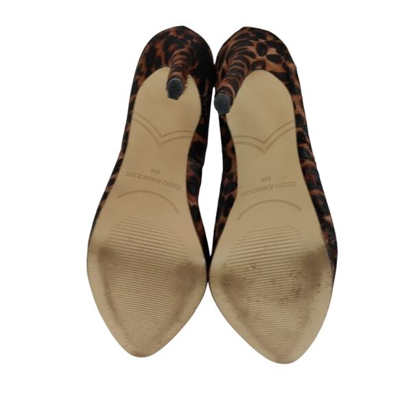 ENZO ANGIOLINI! GENUINE COWHIDE "FUR" LEOPARD PRINT CLASSIC PUMPS, HEELS! SZ 8M - Picture 9 of 10